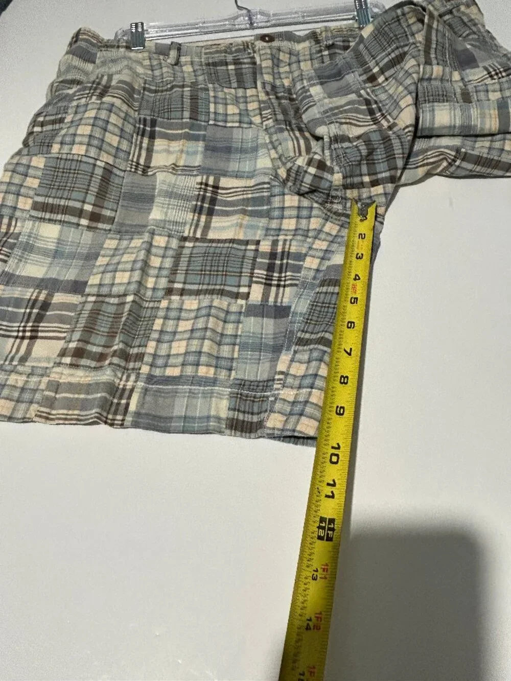 Bob Timberlake Patchwork Madras Plaid Cotton Shorts Men's Size 40 Preppy Coastal